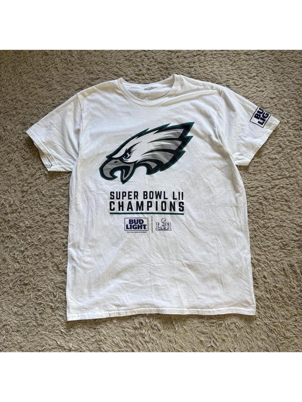 White Philadelphia Eagles Super Bowl LII Champions tee